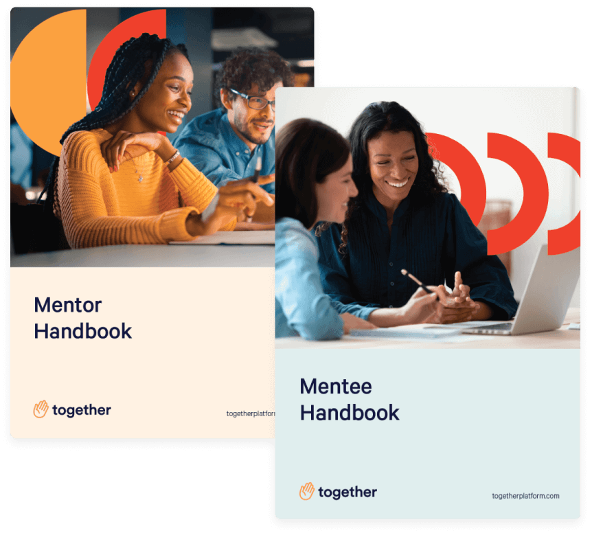 Screenshot of Together's mentoring handbooks