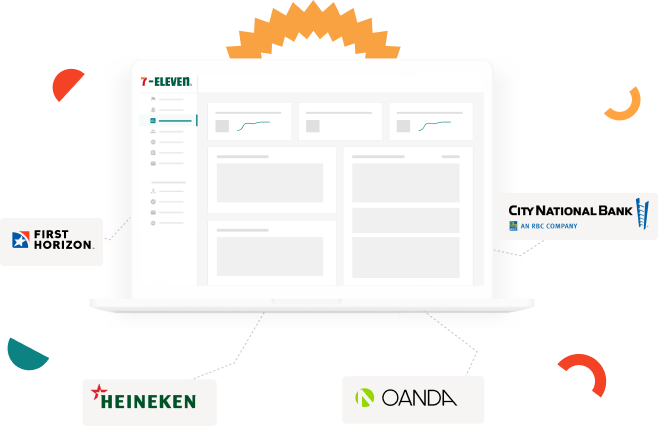 Together Platform with several customer logos around it
